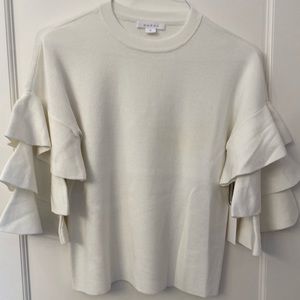 NWT Duffy tiered sleeve sweater SzS
